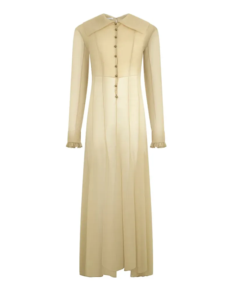 Philosophy Di Lorenzo Serafini Maxikleid mit gerüschten Bündchen - Nude Nude