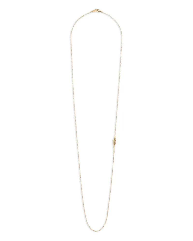 Bibi van der Velden 18kt Alligator Gelbgoldhalskette Gold
