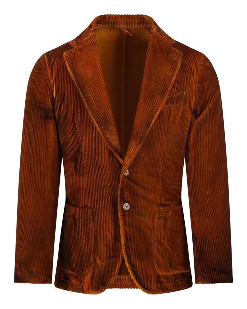 Biagio Santaniello corduroy blazer - Orange Orange