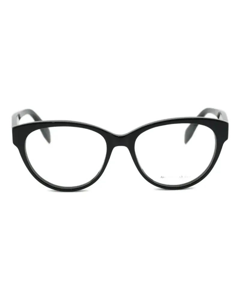 Alexander McQueen cat-eye-frame glasses - Schwarz Schwarz