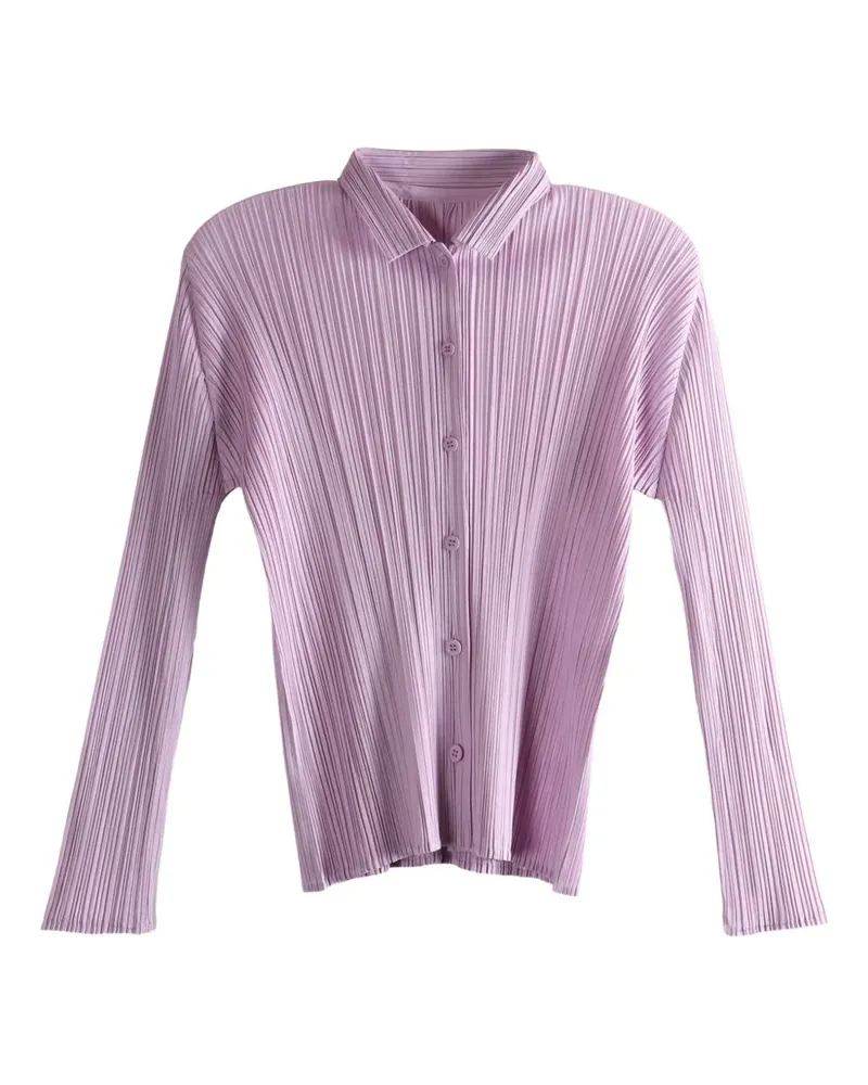 Issey Miyake Geknöpftes Oberteil mit Falten - Rosa Rosa