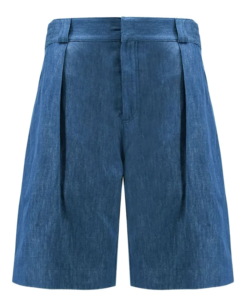 Loro Piana Bermudas mit Falten - Blau Blau