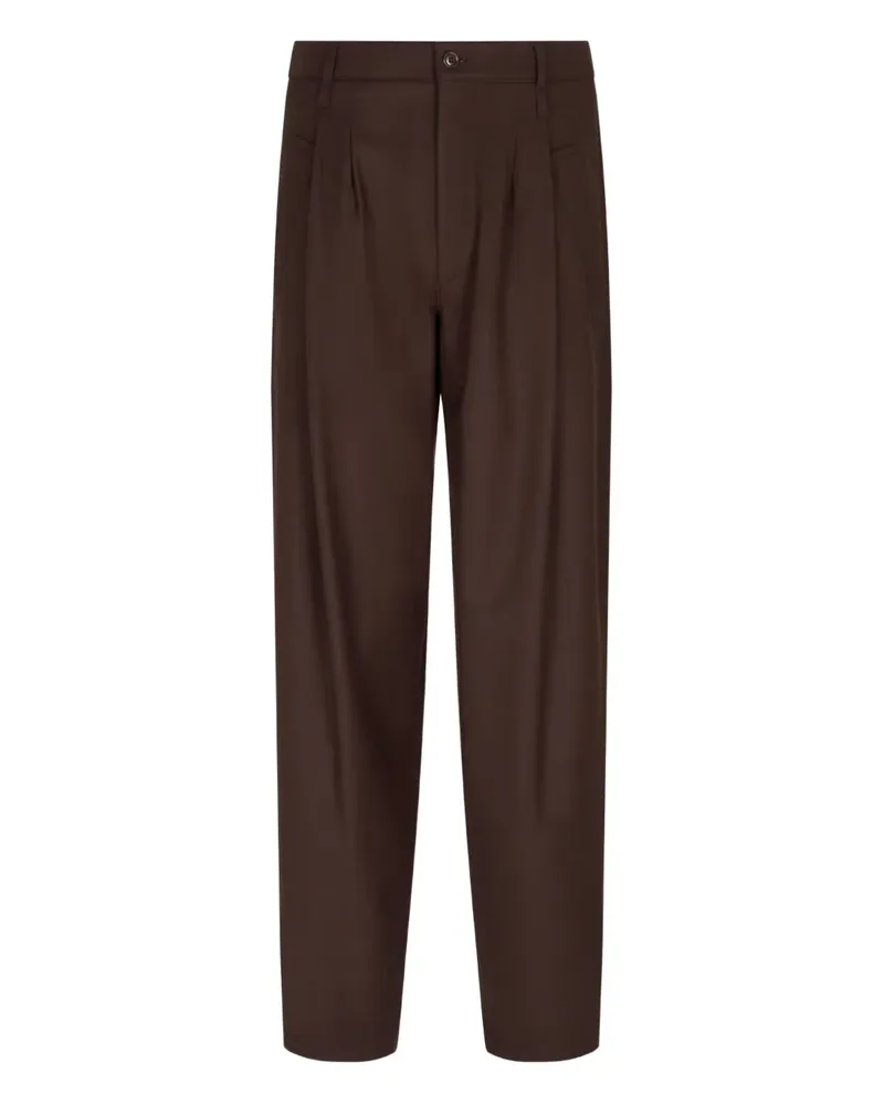 Giorgio Armani Hose mit Falten - Braun Braun