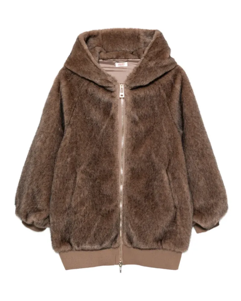 Liu Jo Kapuzenjacke aus Faux Fur - Braun Braun