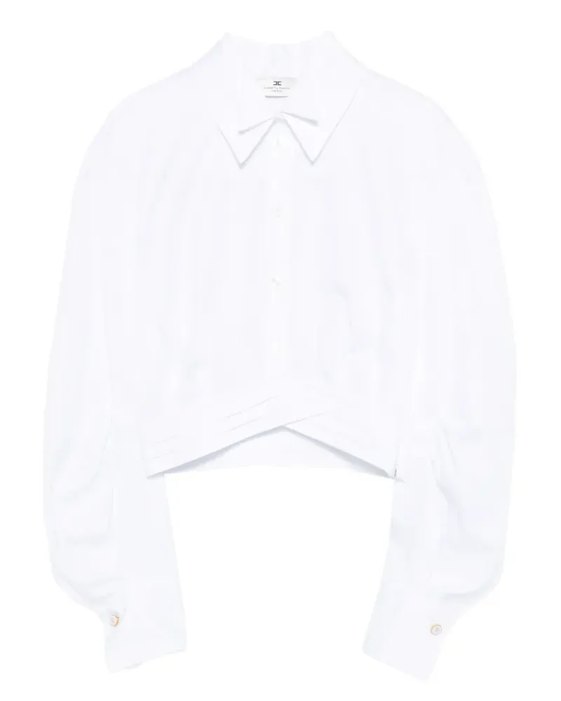 Elisabetta Franchi crisscross blouse - Weiß Weiß
