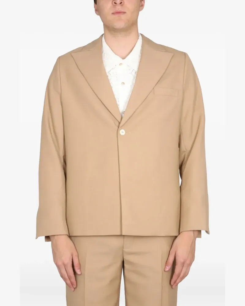 Séfr single-breasted jacket - Nude Nude