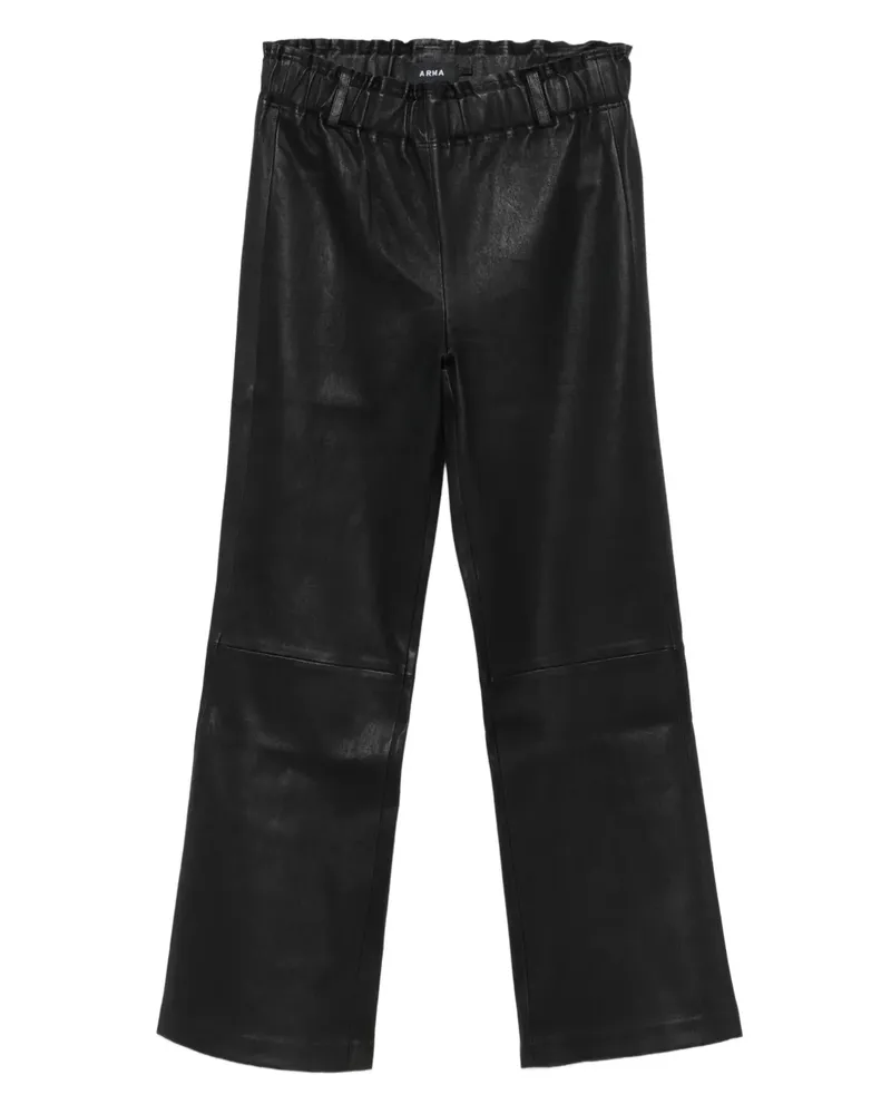 Arma Hose aus Leder - Schwarz Schwarz
