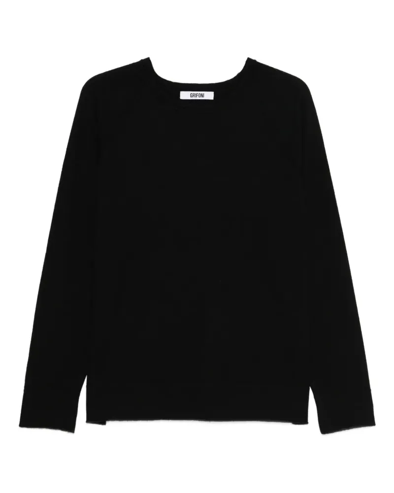 Mauro Grifoni Klassischer Pullover - Schwarz Schwarz