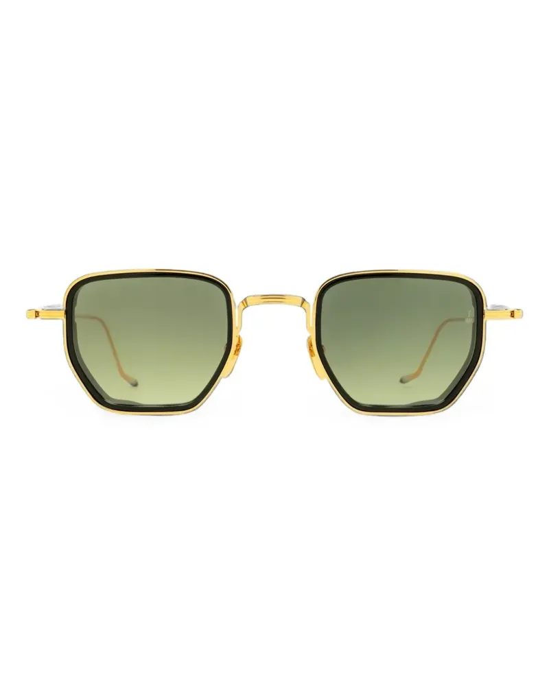 Jacques Marie Mage Atkins Sonnenbrille mit geometrischem Gestell - Gold Gold