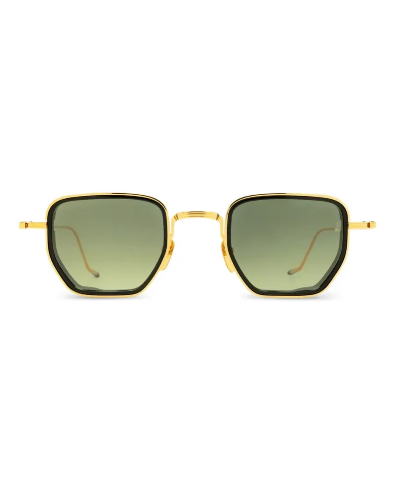 Jacques Marie Mage Atkins Sonnenbrille mit geometrischem Gestell - Gold Gold