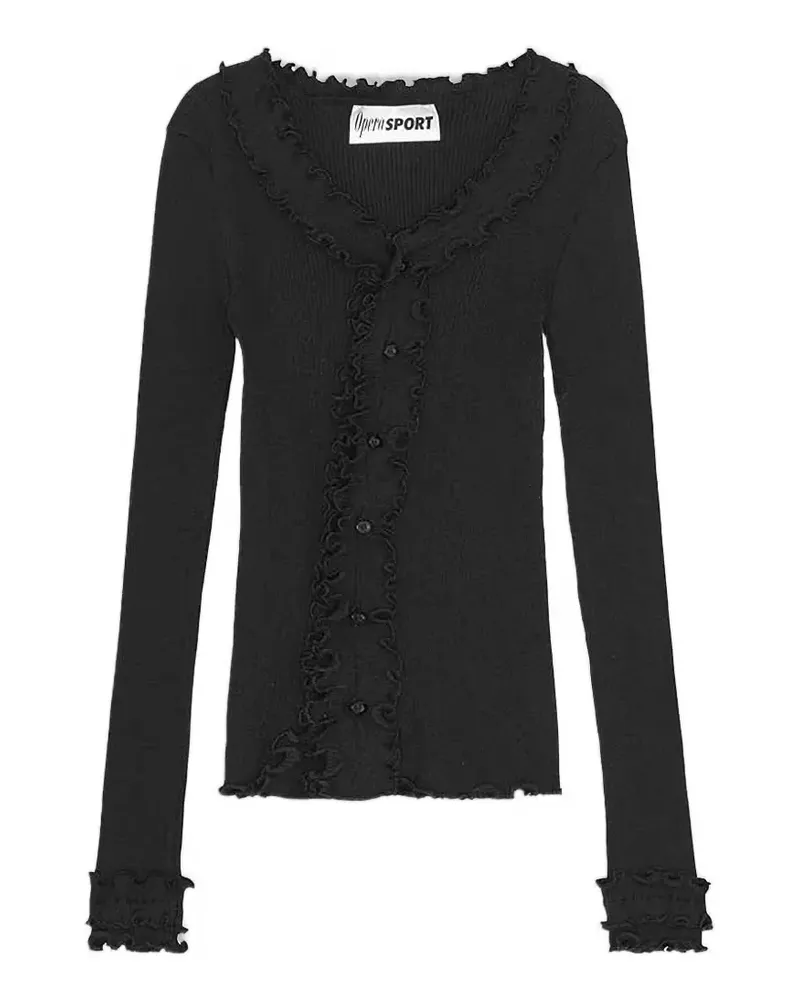 OpéraSPORT Jane seamless cardigan - Schwarz Schwarz