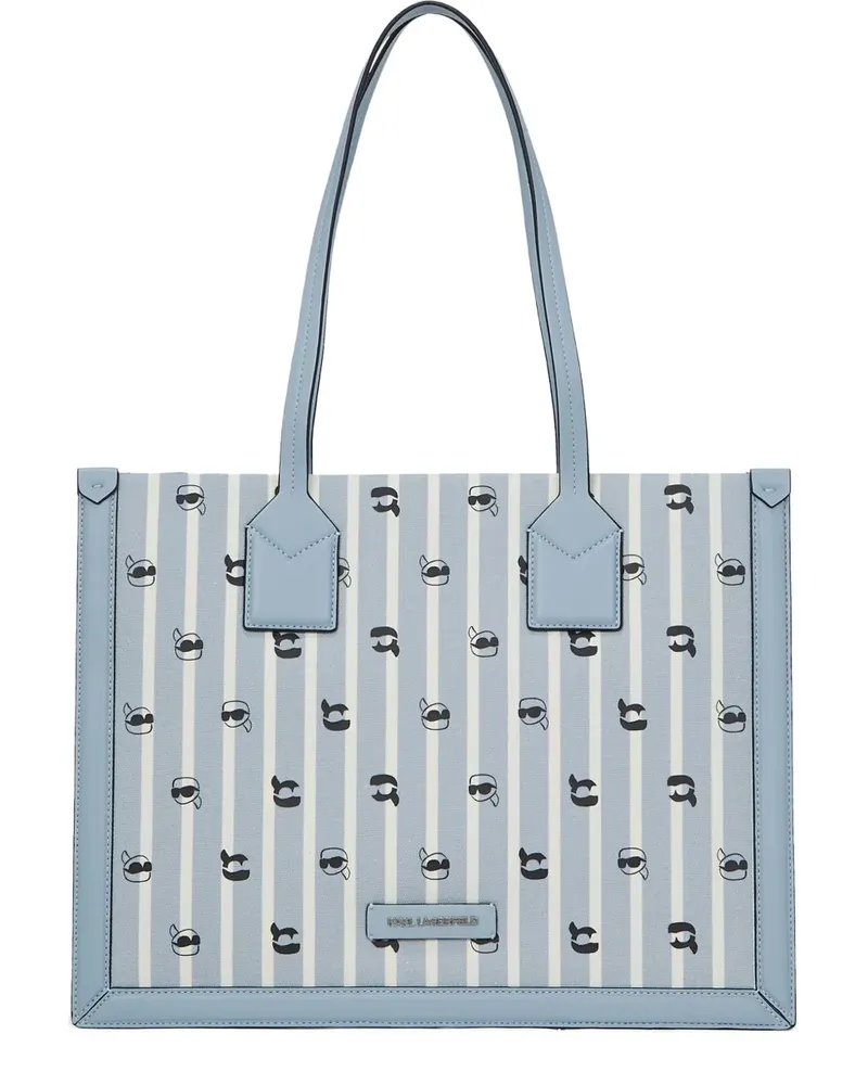Karl Lagerfeld Mittelgroße Ikon Tote Bag - Blau Blau