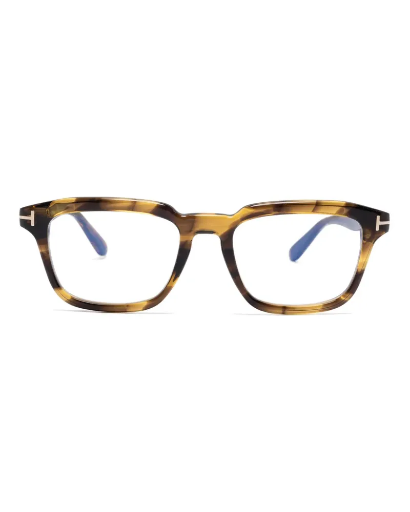 Tom Ford Brille mit eckigem Gestell - Braun Braun