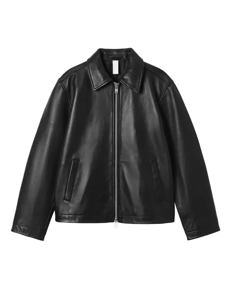 Sunflower Lederjacke mit Reißverschluss - Schwarz Schwarz