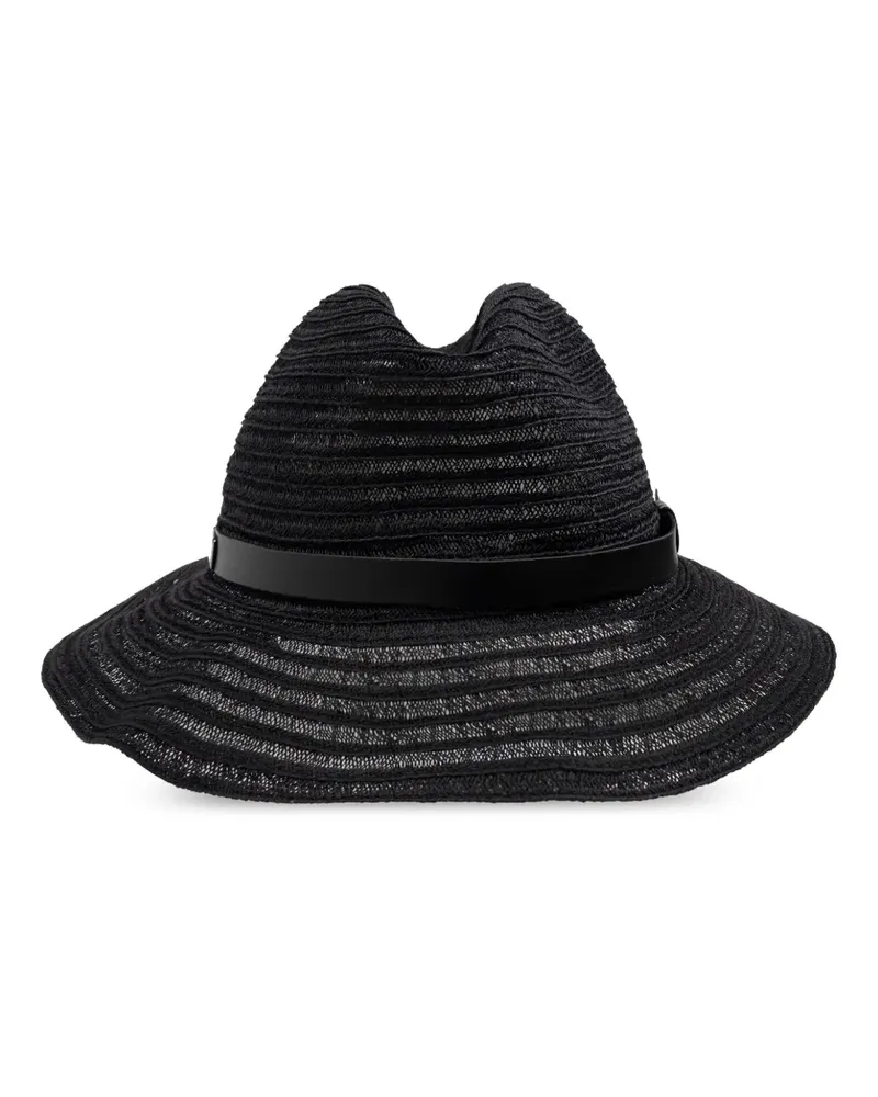 Emporio Armani Hut aus Stroh - Schwarz Schwarz