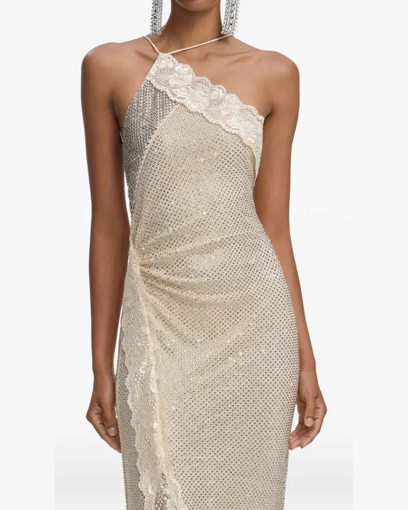 Self-Portrait Maxikleid aus Kristallspitze - Nude Nude