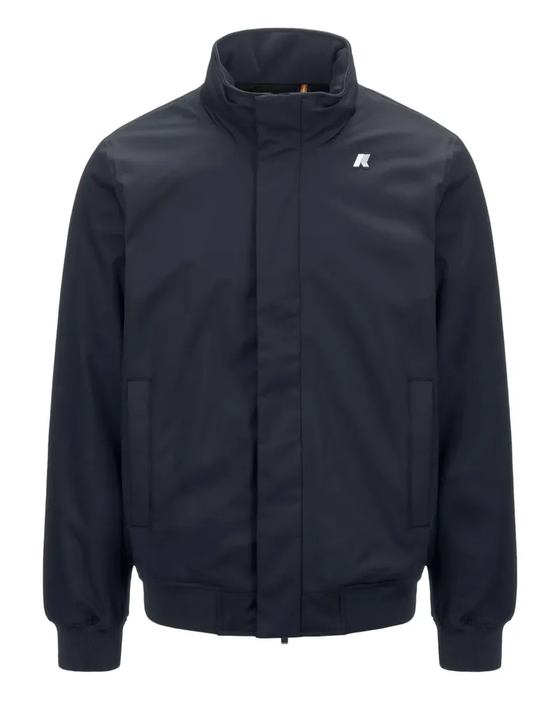 K-Way Jacke mit Logo-Patch - Blau Blau