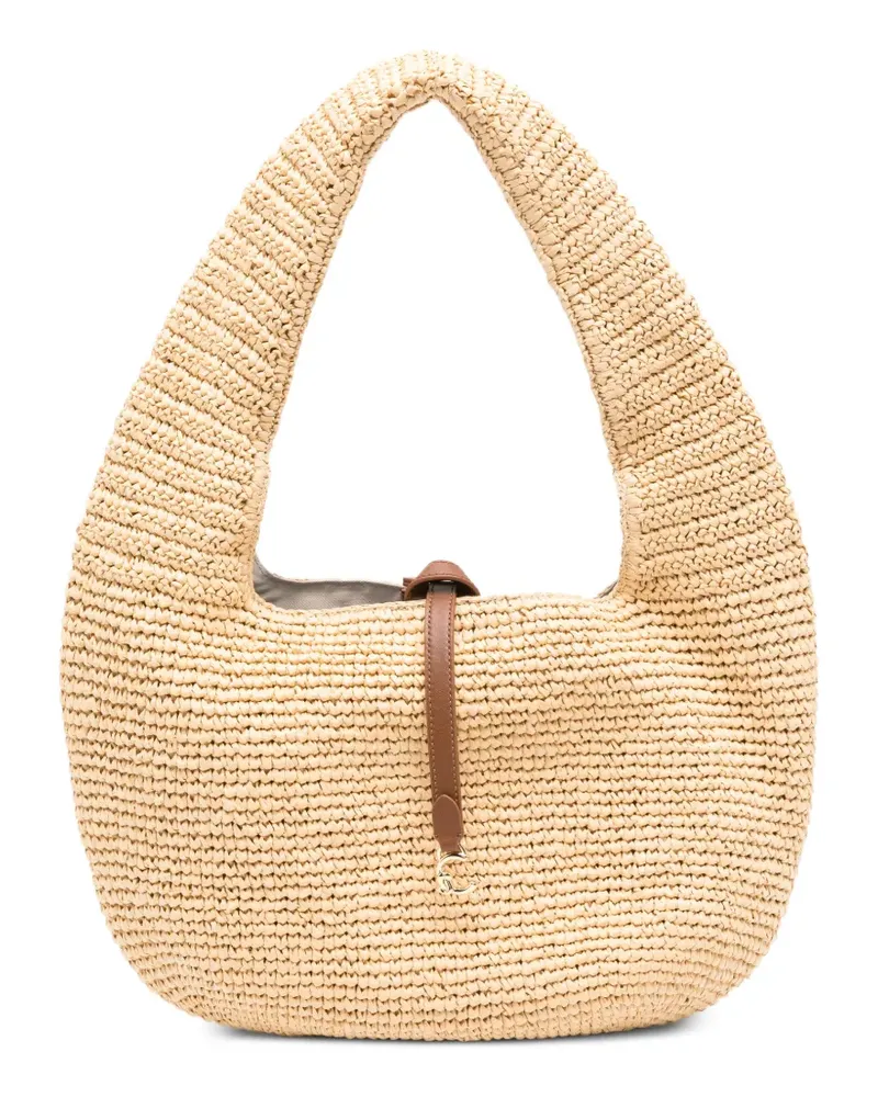 Coccinelle C-ME-detail woven shoulder bag - Nude Nude