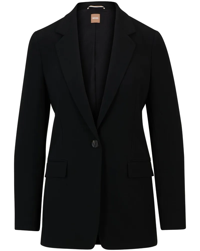 HUGO BOSS Einreihiges Sakko - Schwarz Schwarz