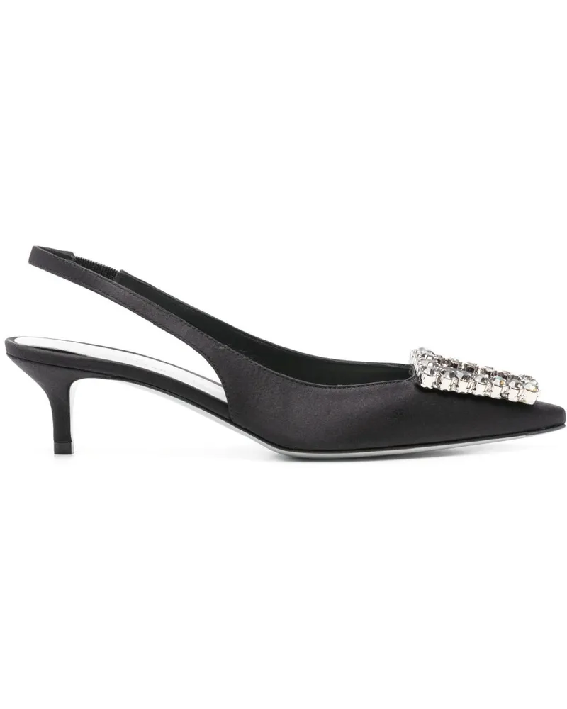 FESTA Milano Futura Slingback-Pumps 50mm - Schwarz Schwarz