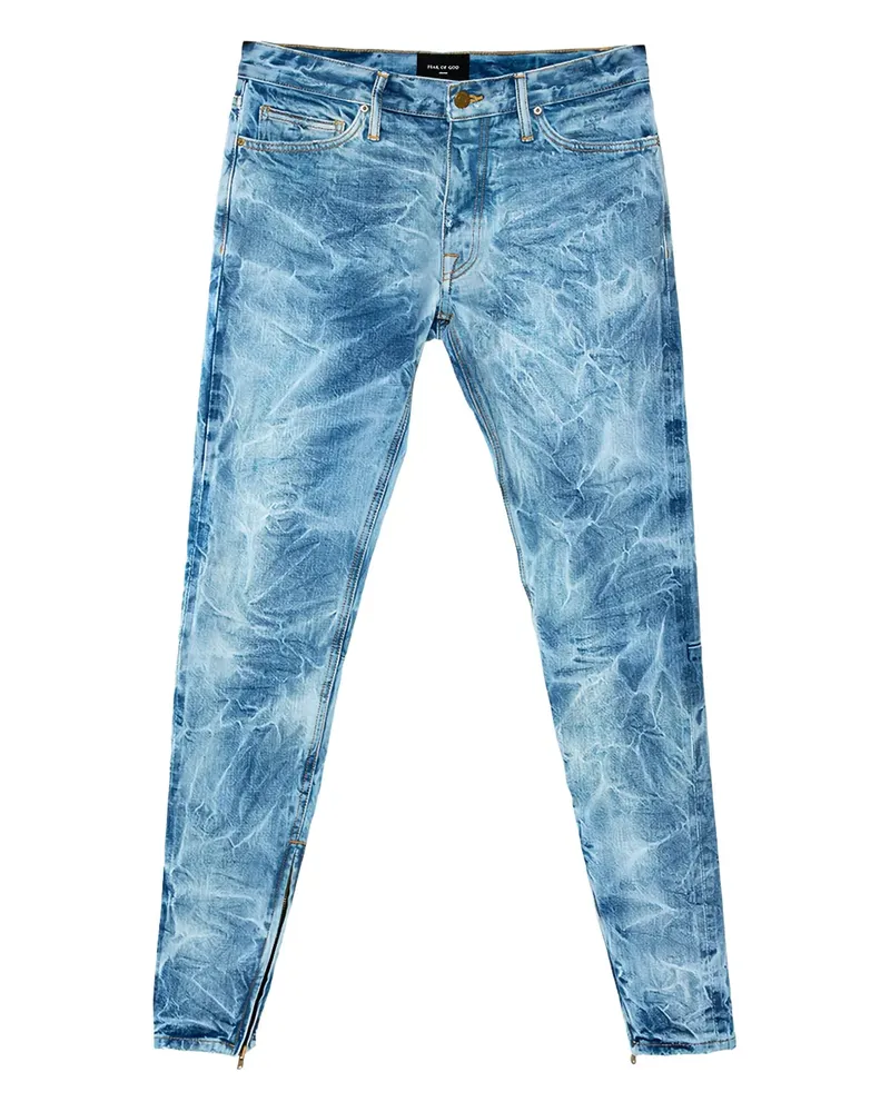 Fear of God Jeans mit Acid-Wash-Effekt - Blau Blau