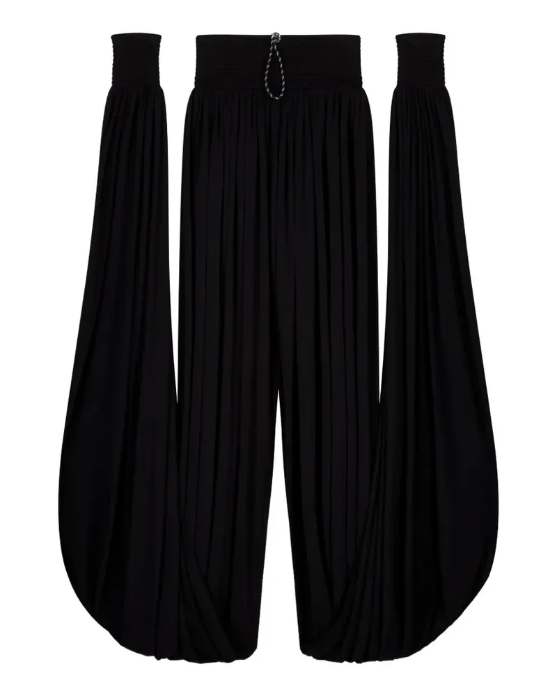 COPERNI All In One off-shoulder smock maxi dress - Schwarz Schwarz