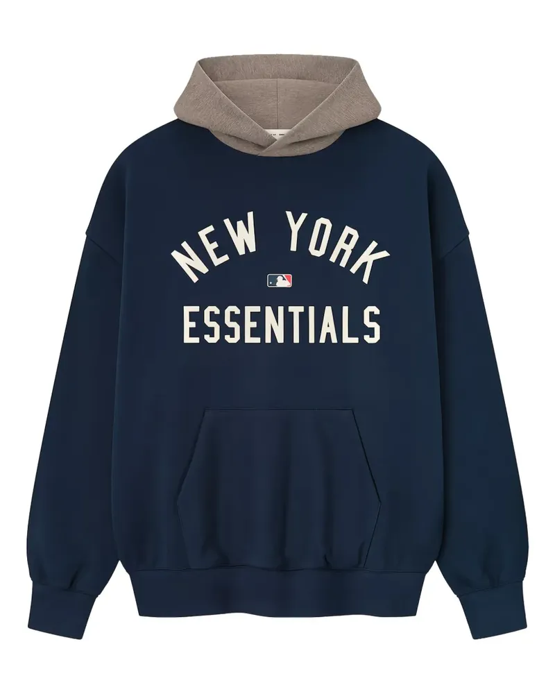 Fear of God x MLB Yankees graphic hoodie - Blau Blau