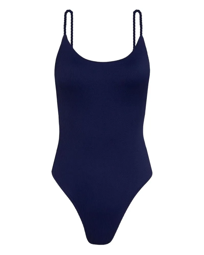 Lenny Niemeyer Texturierter Badeanzug - Blau Blau