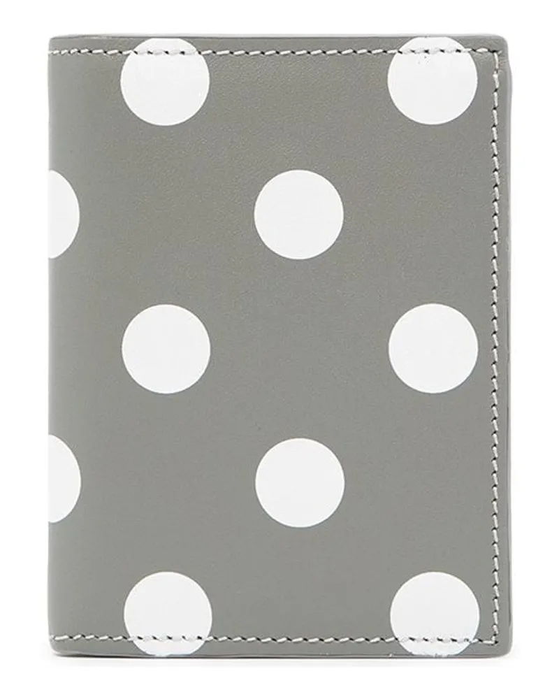 Comme des Garçons Gepunktetes Kartenetui - Grau Grau