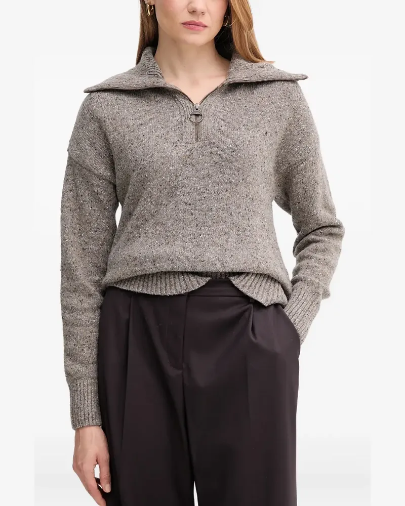 Barbour zip collar sweater - Braun Braun