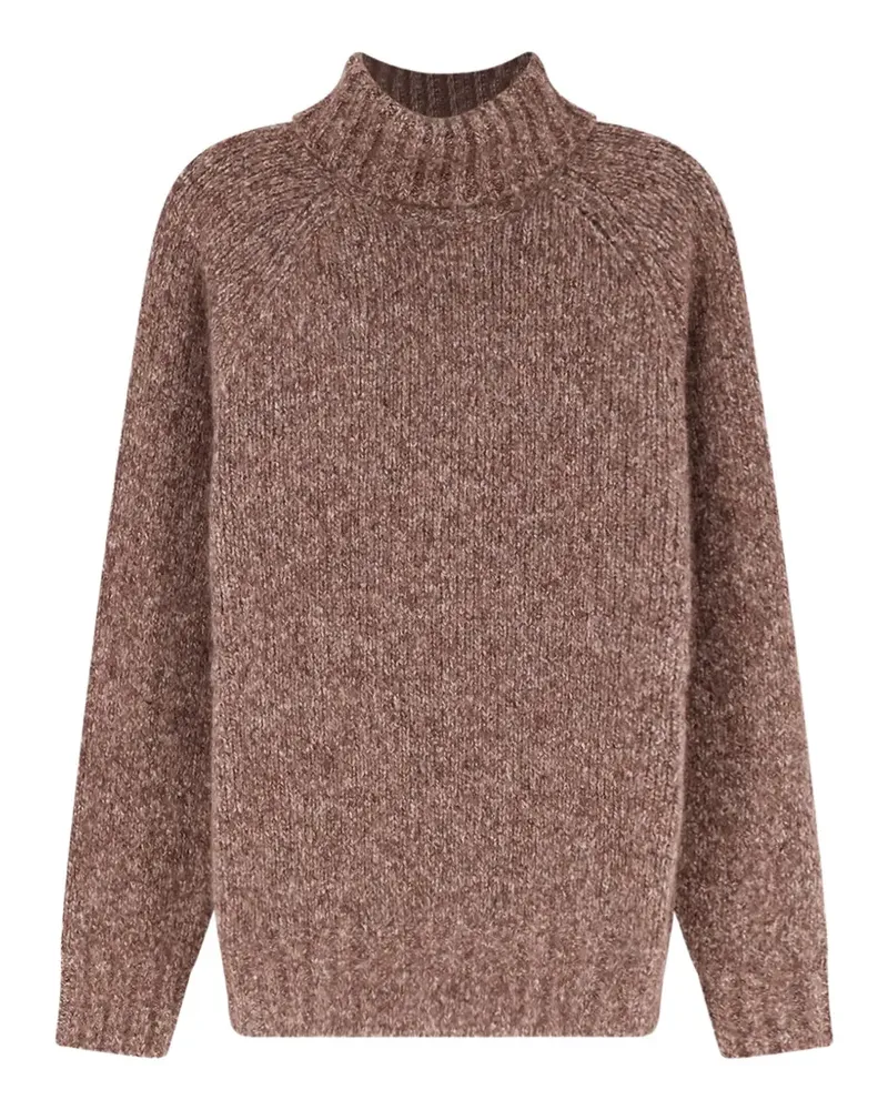Brunello Cucinelli ribbed-knit turtleneck sweater - Braun Braun