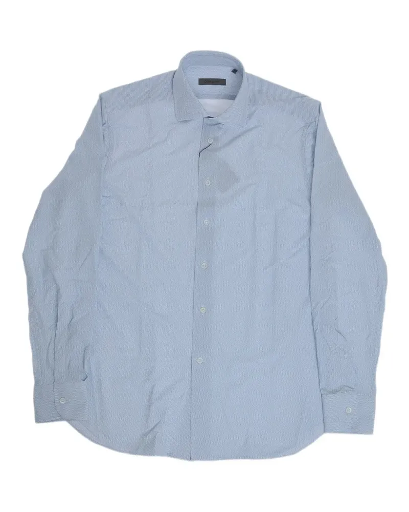 Corneliani patterned long-sleeve shirt - Blau Blau