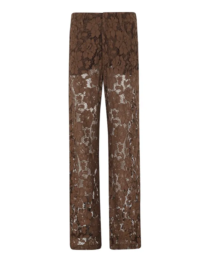 Federica Tosi lace trousers - Braun Braun