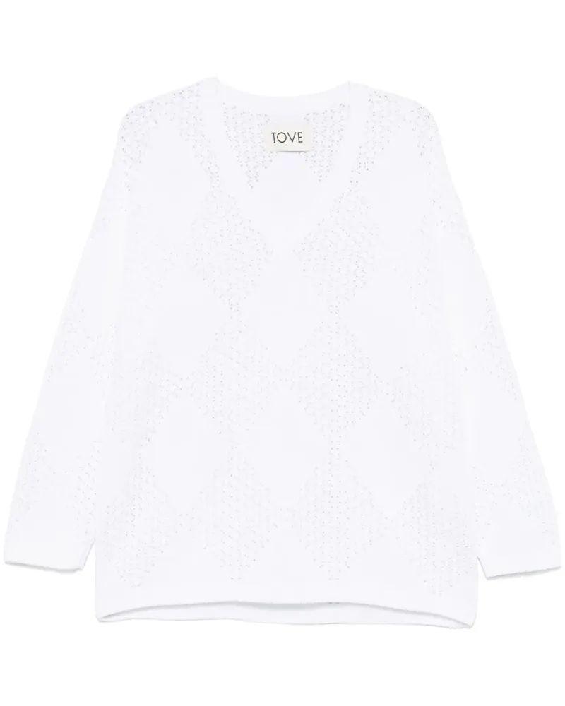 TOVE Yara Pullover - Weiß Weiß