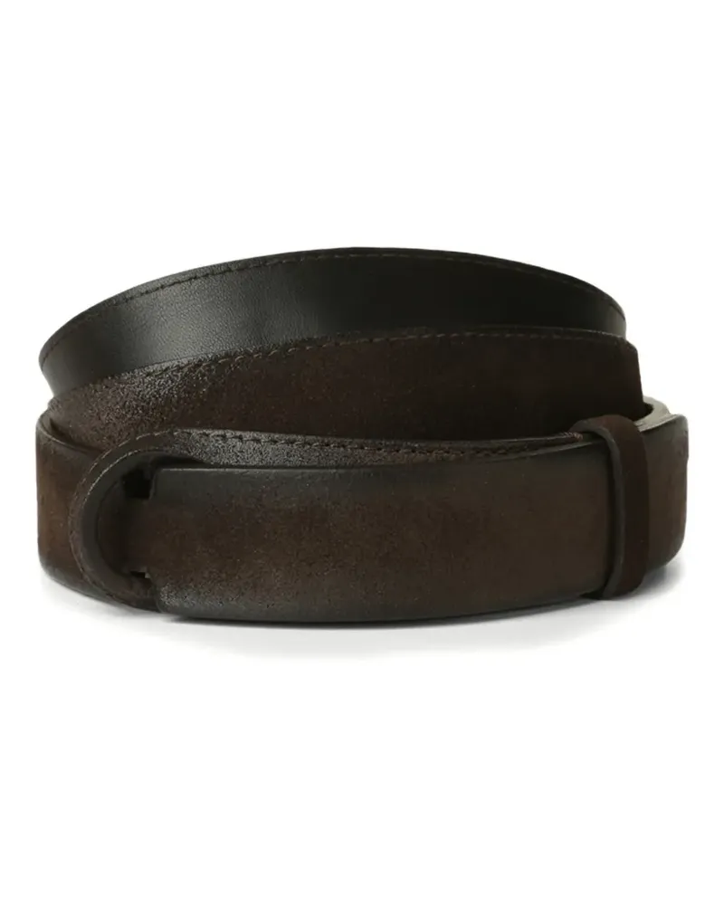 Orciani Cloudy suede belt - Braun Braun