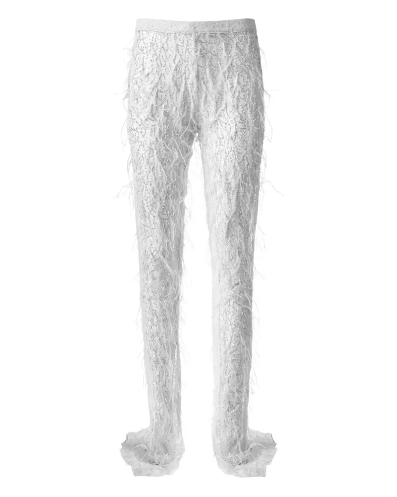 ALMAZ Hose mit Pailletten - Weiß Weiß