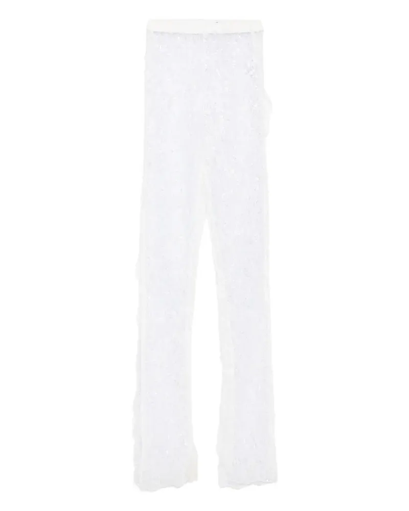 ALMAZ Hose mit Pailletten - Weiß Weiß