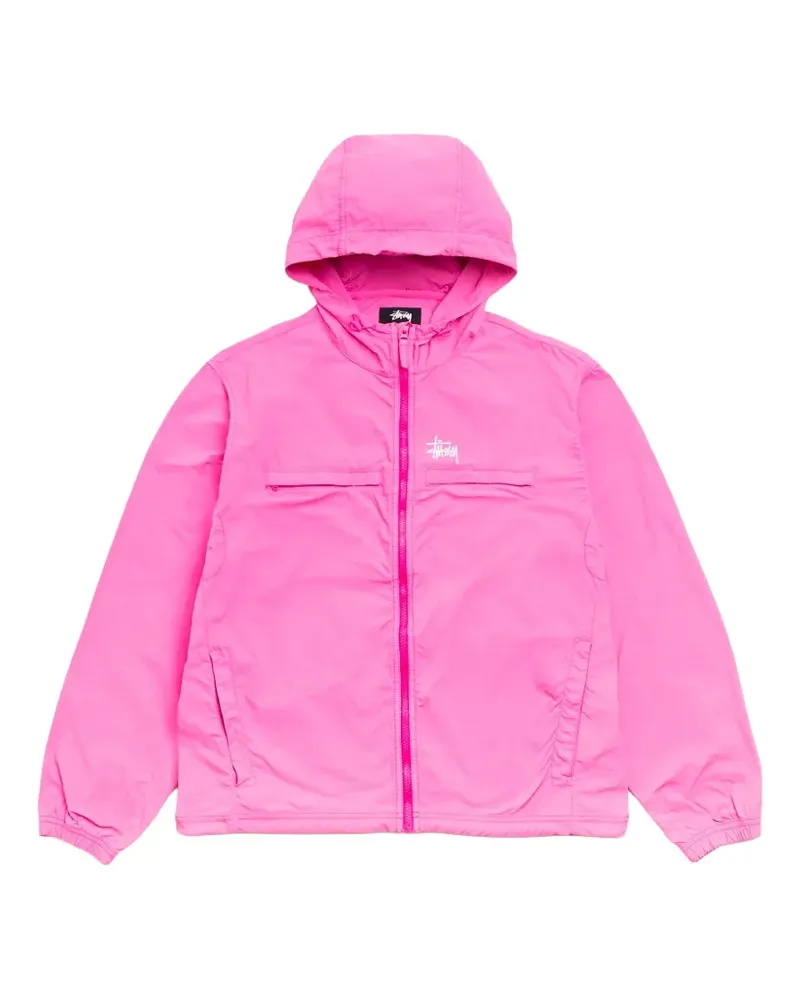 Stüssy logo-embroidered lightweight jacket - Rosa Rosa