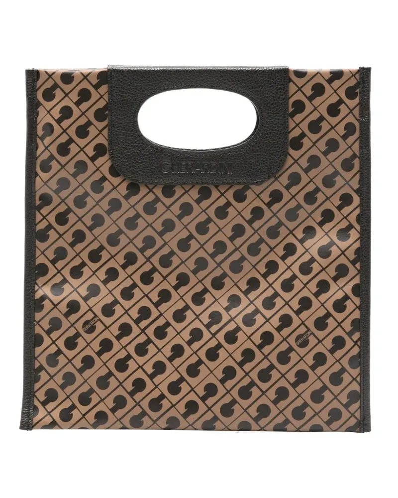 Gherardini mini Piattina monogram cross body bag - Nude Nude