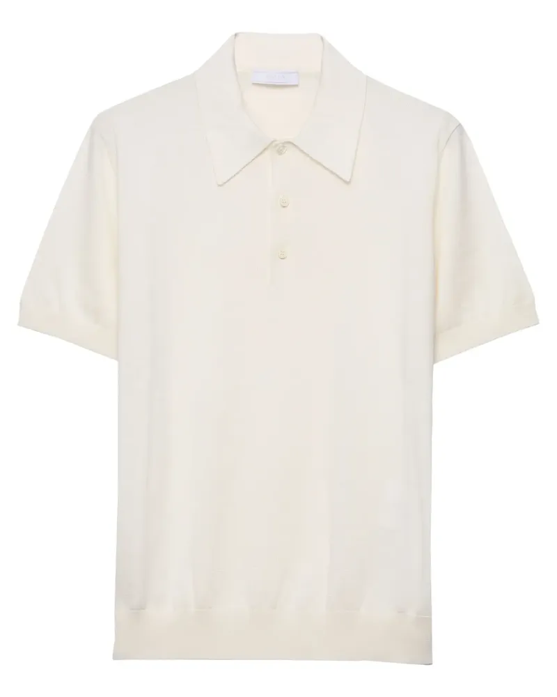 Prada Klassisches Poloshirt - Weiß Weiß
