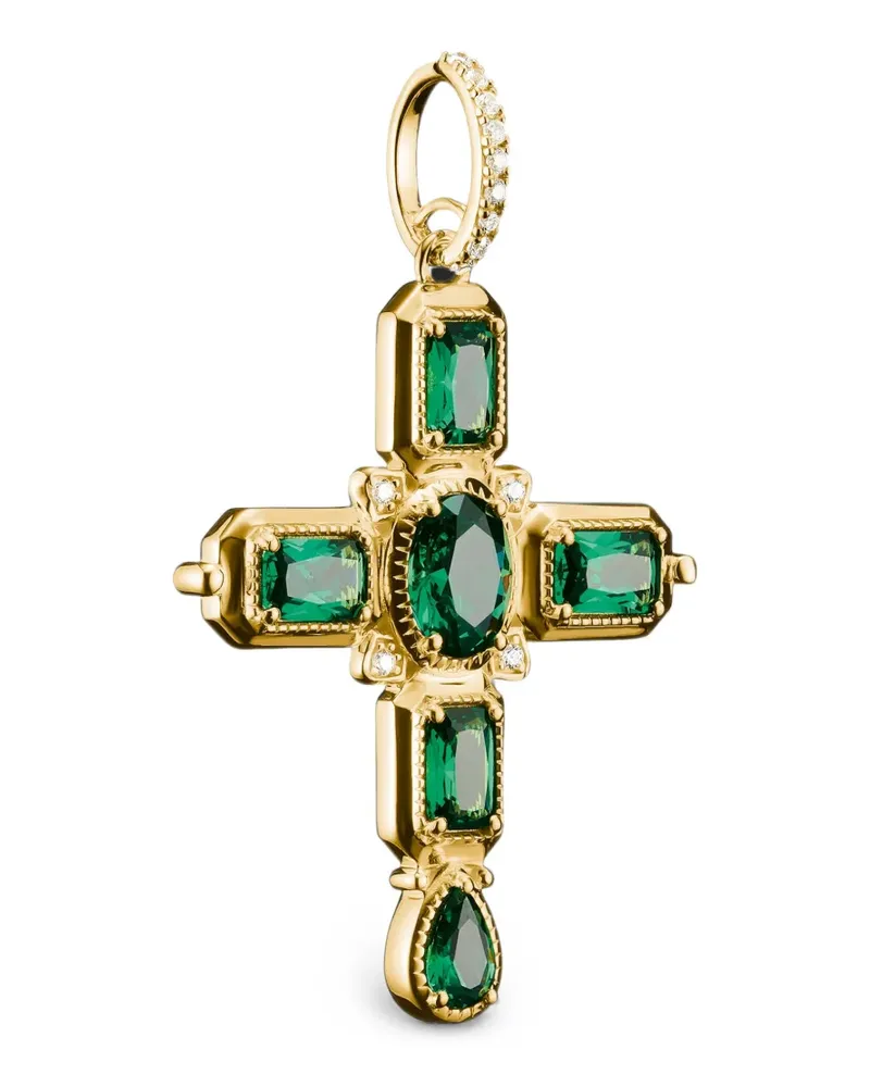 Thomas Sabo Kreuzanhänger mit Zirkonia - Gold Gold