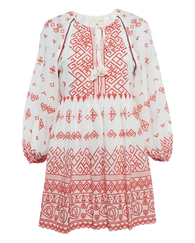 Maje embroidery mini dress - Weiß Weiß