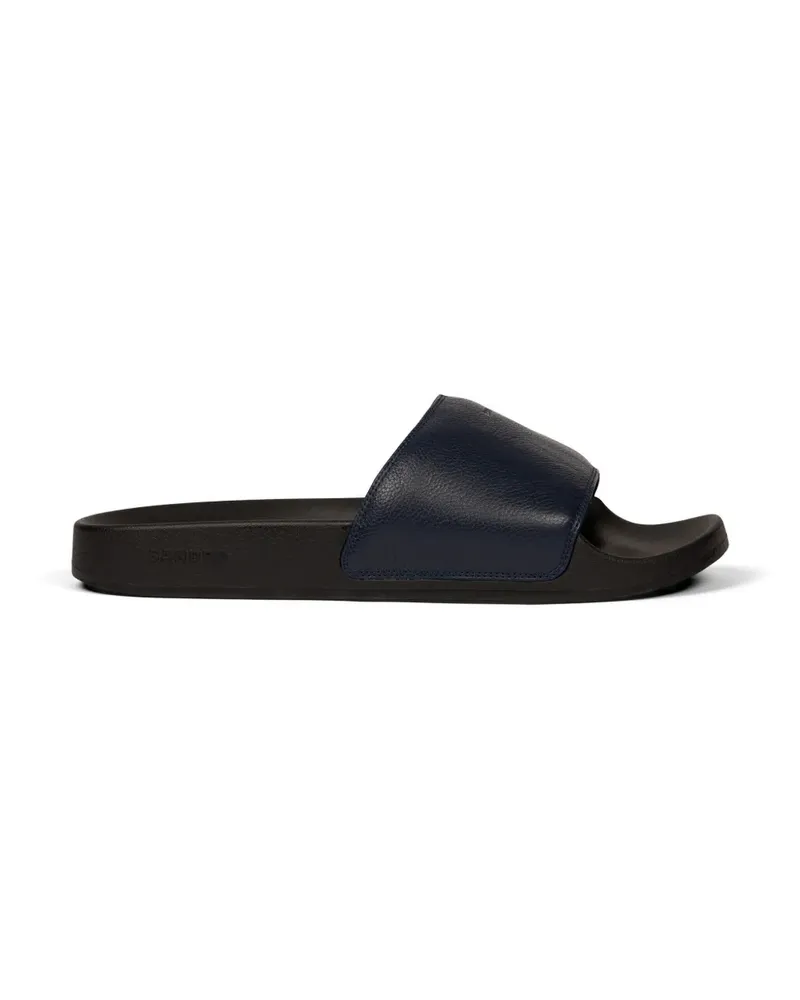 Sandro logo leather sandals - Blau Blau