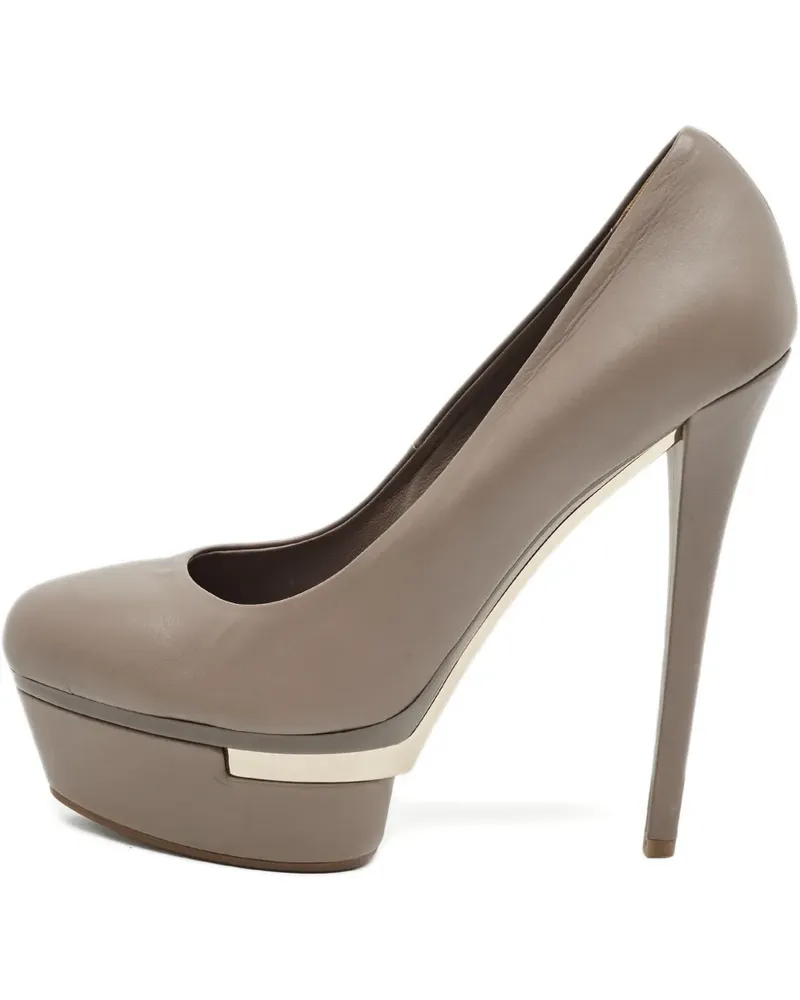 Le Silla Pumps mit Plateau - Grau Grau