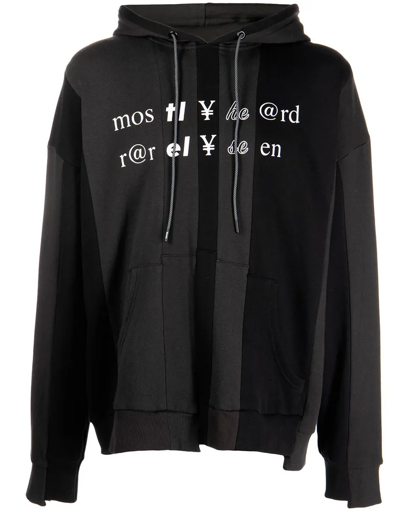 Mostly Heard Rarely Seen Hoodie mit Symbolen Schwarz