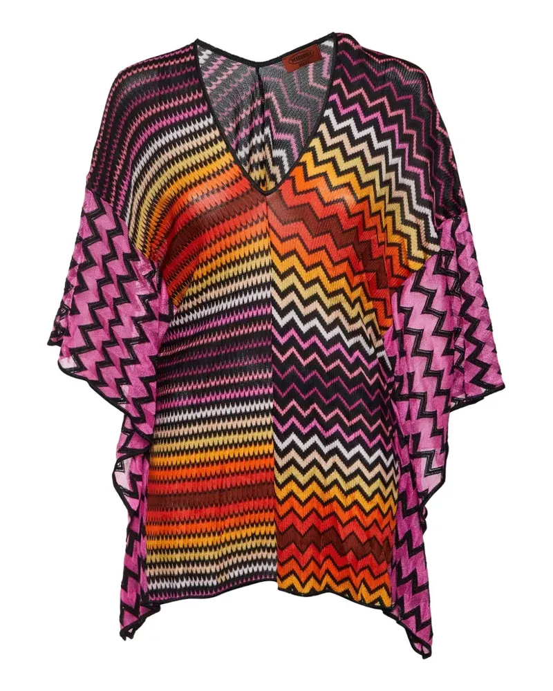 Missoni zigzag-knit kaftan - Rosa Rosa