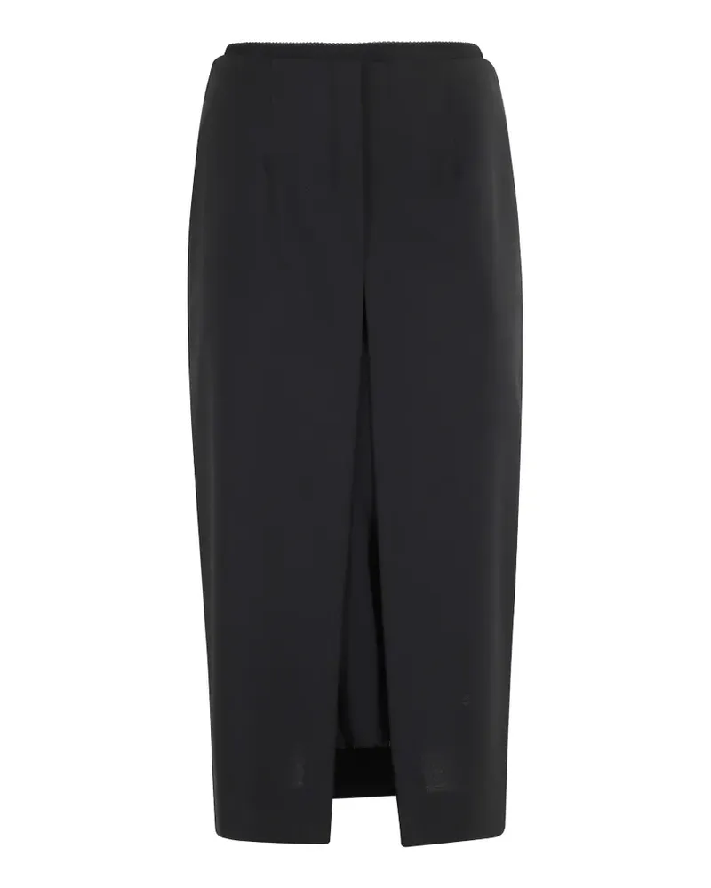 Semicouture Felicienne split midi skirt - Schwarz Schwarz