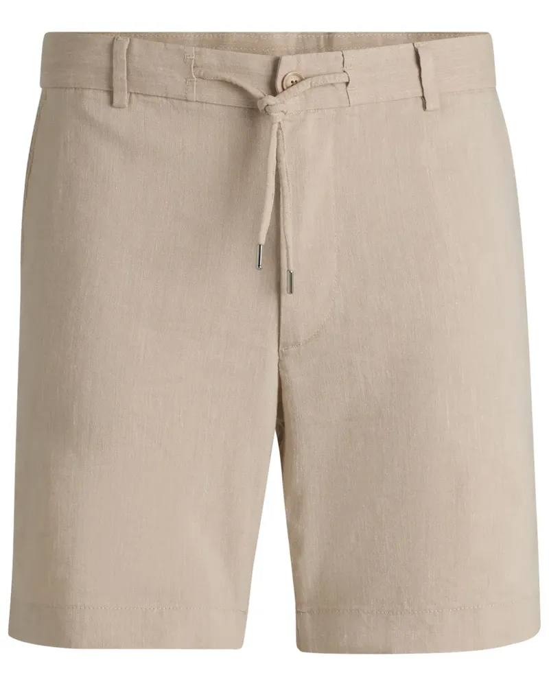 HUGO BOSS Chino-Shorts mit Kordelzug - Nude Nude