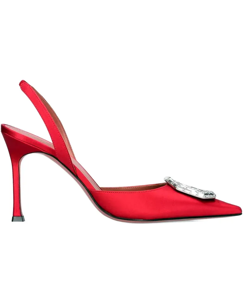 Amina Muaddi Camelia Slingback-Pumps 105mm - Rot Rot