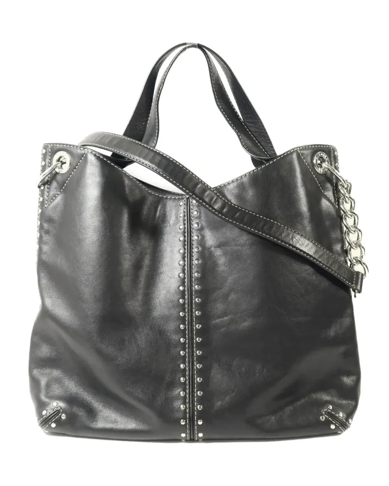 Michael Kors studded leather shoulder bag - Schwarz Schwarz